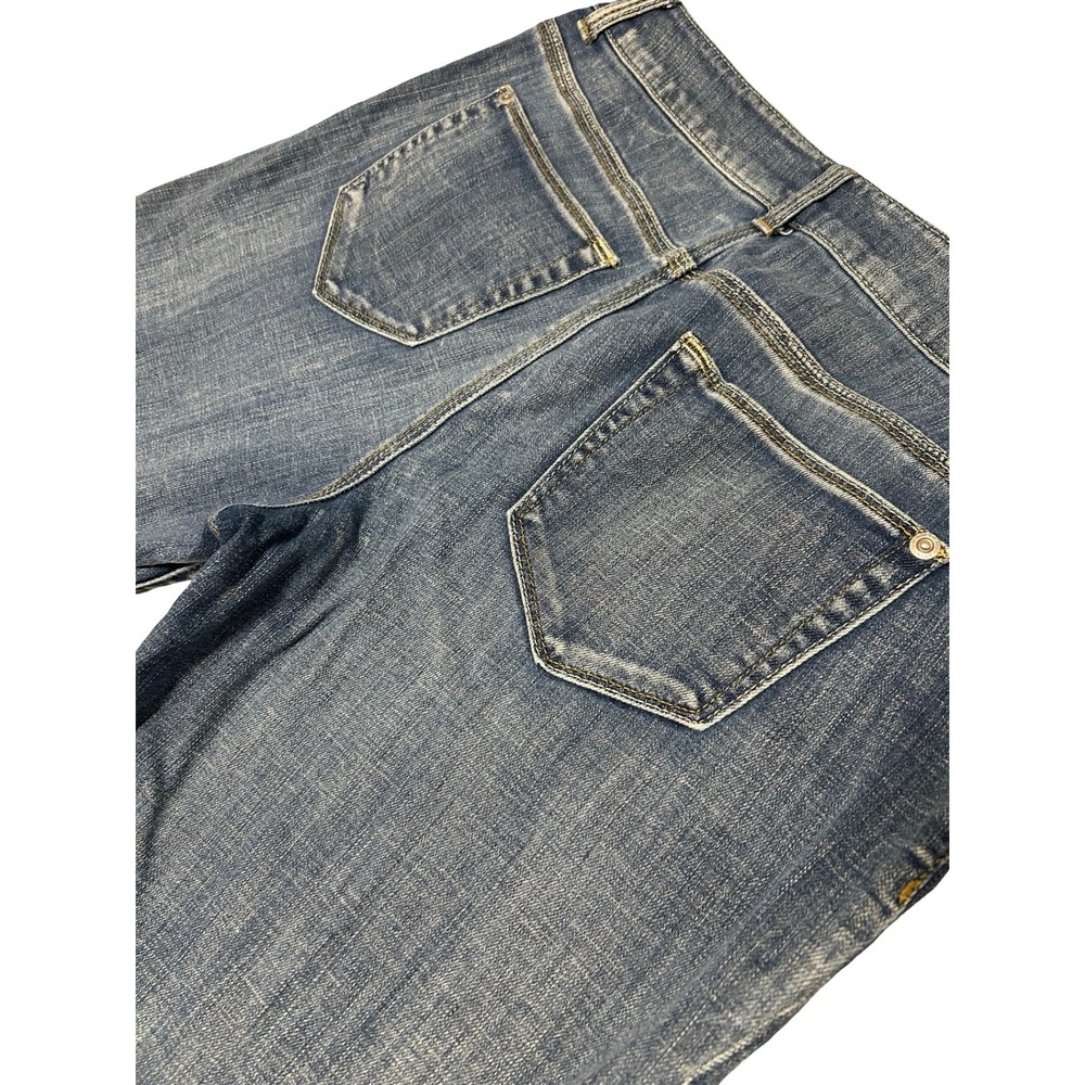 Chicos Platinum Denim Womens Blue Straight Leg Jeans Size 0 Medium Wash Stretch - Picture 4 of 7